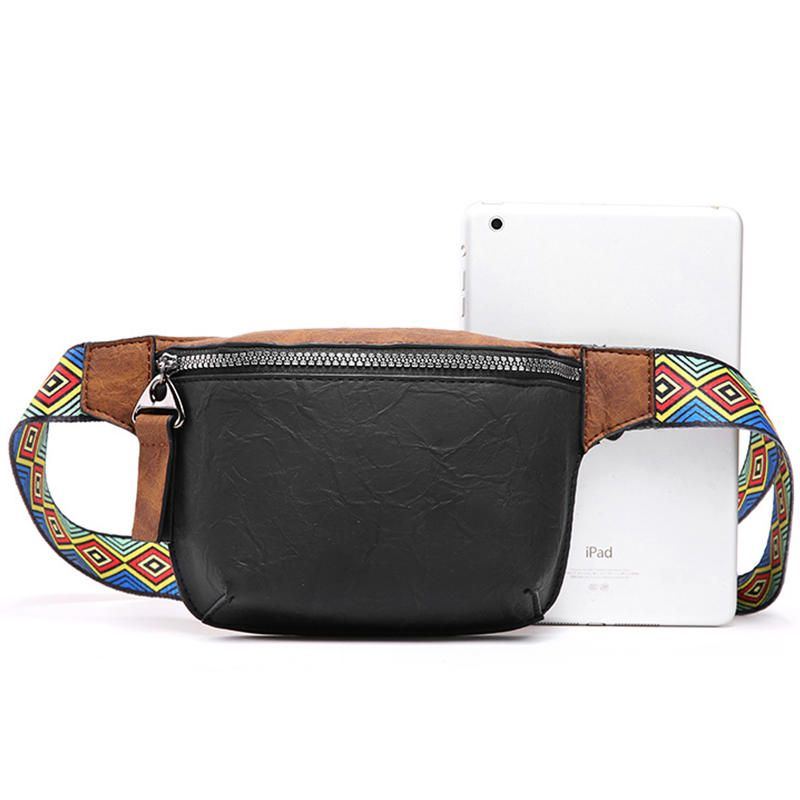 Herrenmode Casual Handytasche Ethnic Strap Hip Hop Brust Umhängetasche