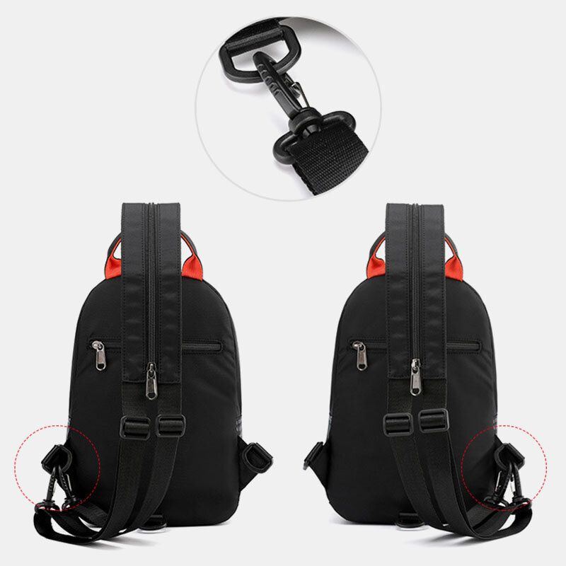 Herrenmode Große Wasserdichte Rucksack Brusttasche Aus Nylon