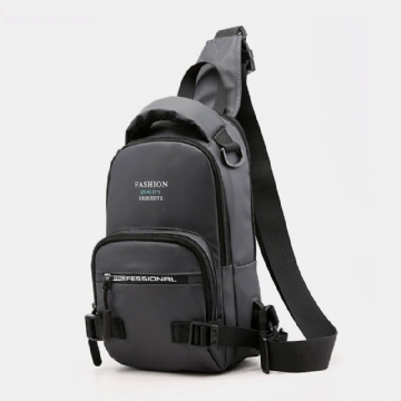 Herrenmode Leichte Multifunktionale Umhängetasche Umhängetasche Brusttasche Rucksack Mit Usb Ladeanschluss