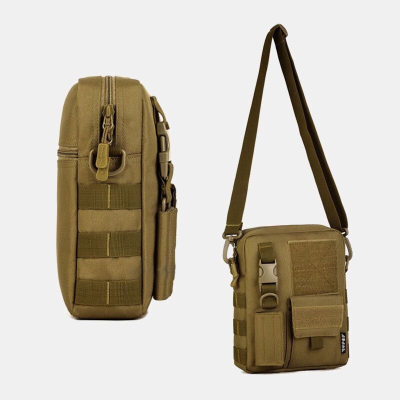 Herren Camo Muster Multifunktions Große Kapazität Outdoor Travel Tactical Bag Umhängetasche Umhängetasche Square Bag