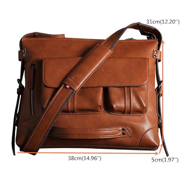 Herren Casual Aktentasche 13 14 Zoll Laptoptasche Handtasche Multifunktions Umhängetasche Rucksack