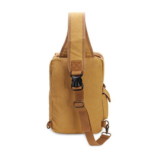 Herren Casual Canvas Outdoor Sport Schulter Ipad Brust Umhängetasche