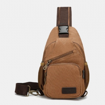 Herren Casual Vintage Chest Bag Umhängetasche Für Outdoor Reisen