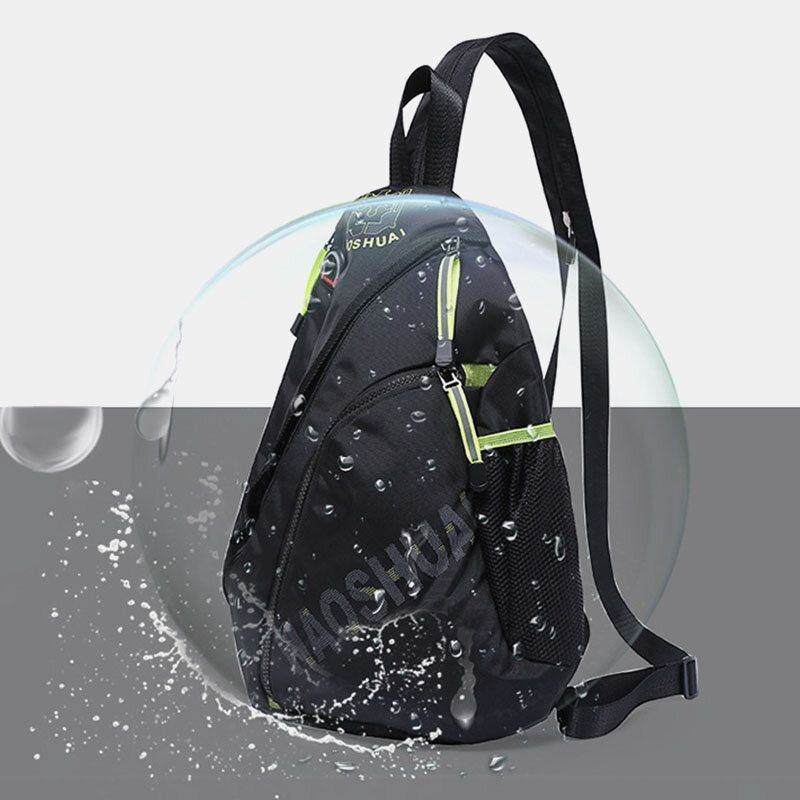 Herren Mode Casual Wasserdichte Umhängetasche Brusttasche Rucksack