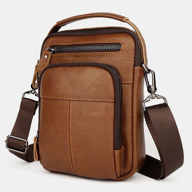 Herren Multi Pocket Retro 6.5 Zoll Handytasche Gürteltasche Rückseite Anti Diebstahl Tasche Design Umhängetaschen Gürteltasche