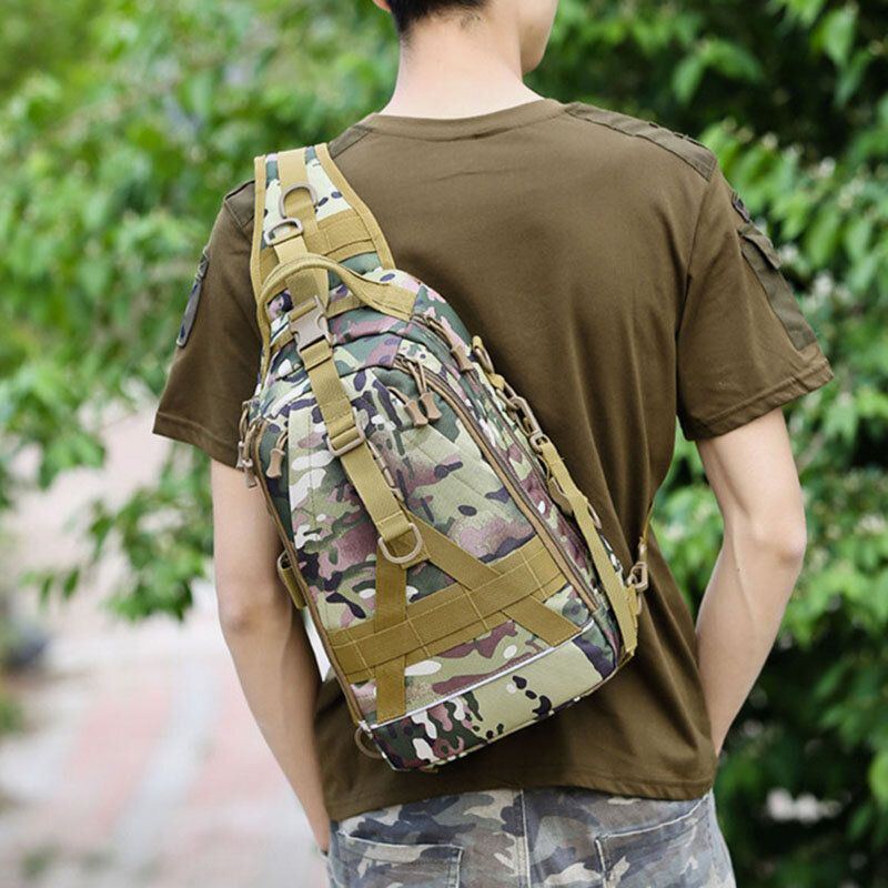 Herren Oxford Camo Multifunktions Wasserdichte Outdoor Sportarten Reiten Taktische Umhängetasche Umhängetasche Brusttasche