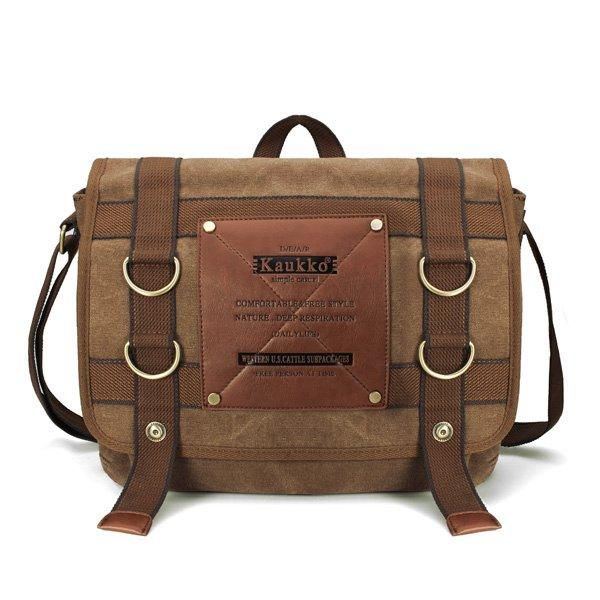 Mens Retro Canvas Travel Shoulder Bag School Messenger Bags