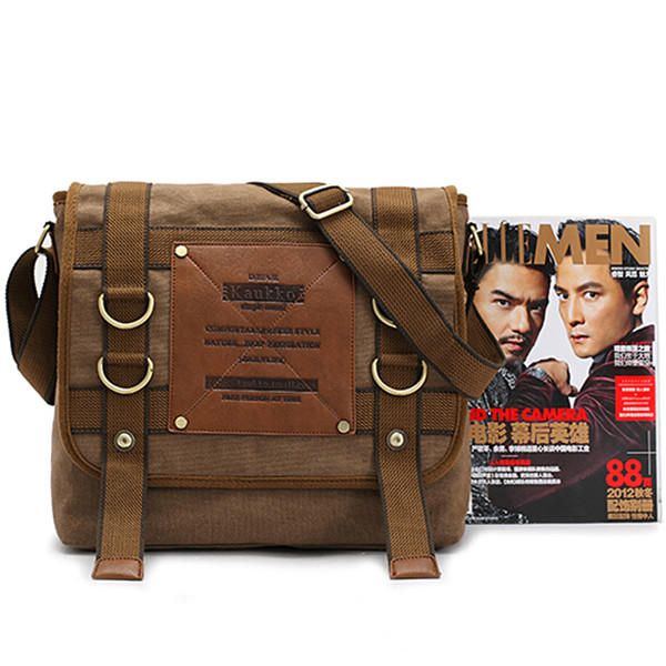 Mens Retro Canvas Travel Shoulder Bag School Messenger Bags