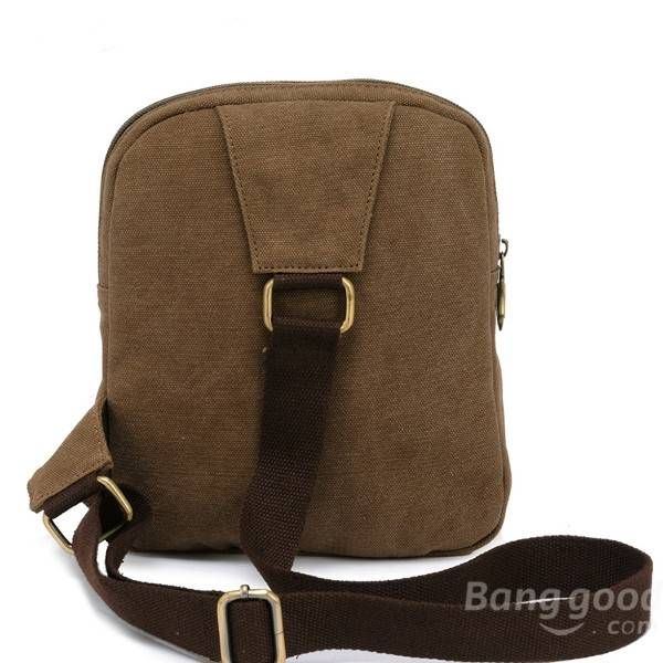 Mens Womens Casual Canvas Umhängetaschen Chest Pack Messenger Bag