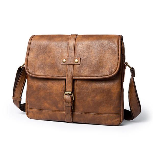 Minimalistische Retro Casual Messenger Umhängetasche Für Herren