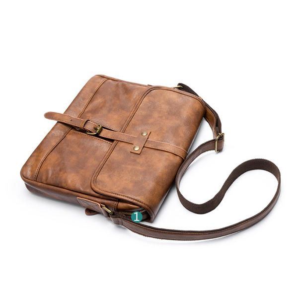 Minimalistische Retro Casual Messenger Umhängetasche Für Herren