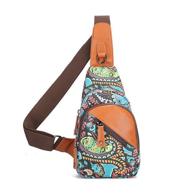 National Floral Summer Light Damen Brusttasche Sling Bag Umhängetasche