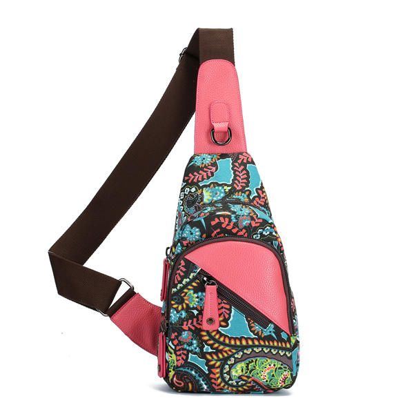 National Floral Summer Light Damen Brusttasche Sling Bag Umhängetasche