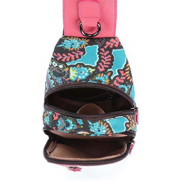 National Floral Summer Light Damen Brusttasche Sling Bag Umhängetasche