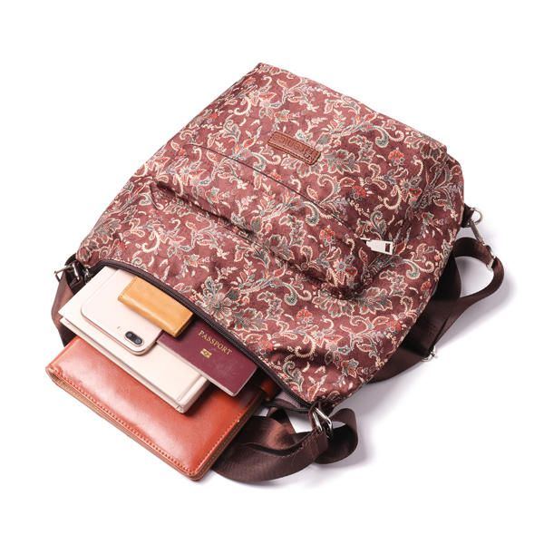 National Floral Travel Damen Rucksack Umhängetasche