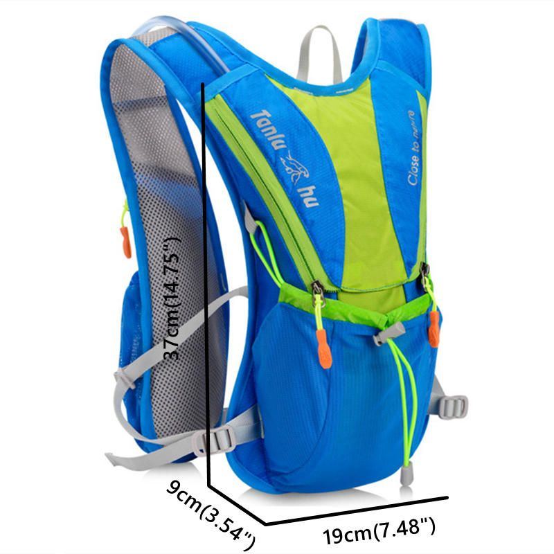 Nylon Outdoor Taschen Wanderrucksack Weste Wasserdichter Lauf Radrucksack Für 2l Wasserbeutel Für Herren