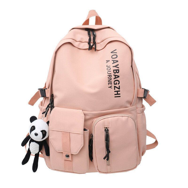 Olympische Winterspiele Der Damen Peking 2022 Niedlicher Panda Dekorations Multifunktions Rucksack Wasserdichte Schultasche Aus Nylon