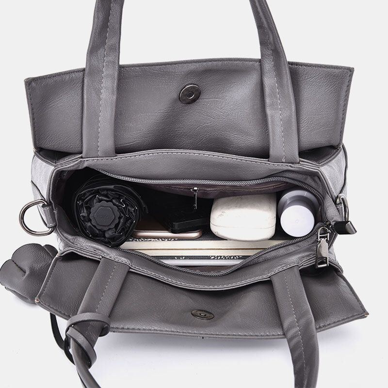 Solide Damen Business Handtasche Umhängetasche Umhängetasche