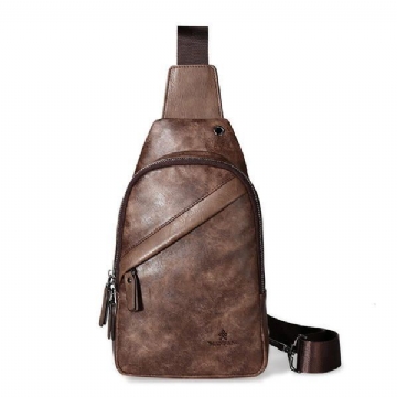 Vintage Casual Sling Bag Umhängetasche Brusttasche Für Herren