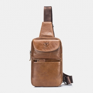 Vintage Echtleder Brusttasche Umhängetasche Für Herren