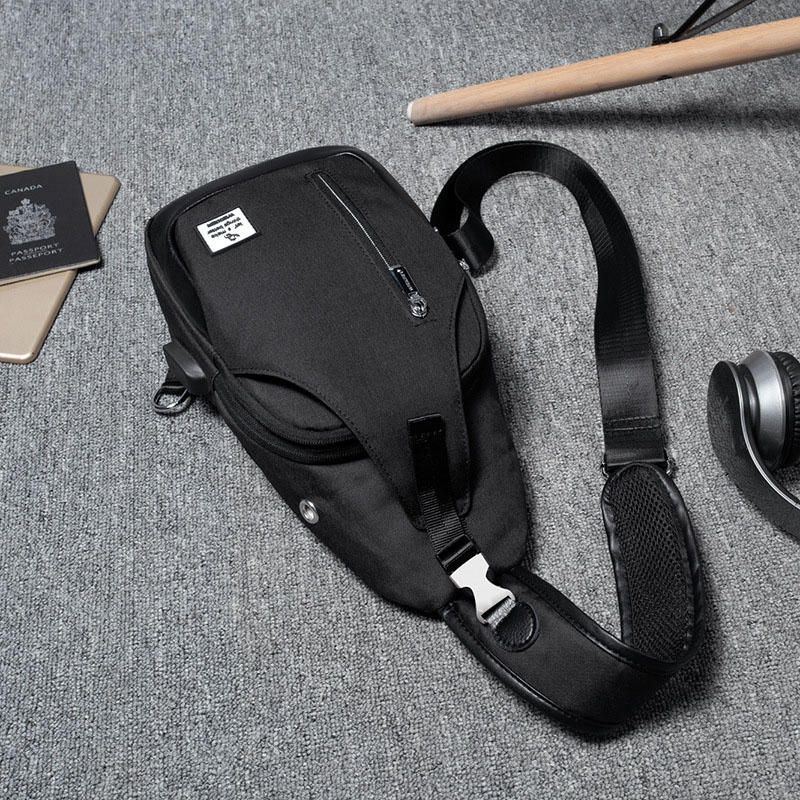 Wasserdichte Usb Brusttasche Für Herren Croddbody Tasche Mit Großem Fassungsvermögen