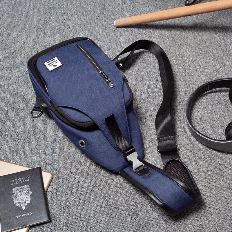 Wasserdichte Usb Brusttasche Für Herren Croddbody Tasche Mit Großem Fassungsvermögen