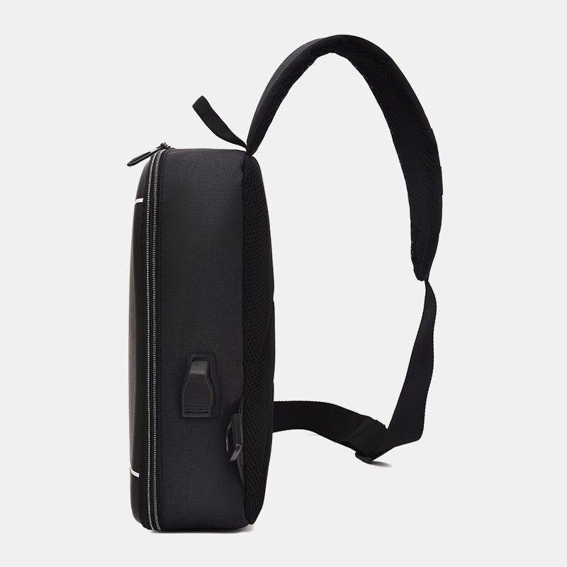 Herren Nylon Usb Lade Lässige Outdoor Kurze Brusttasche Umhängetasche