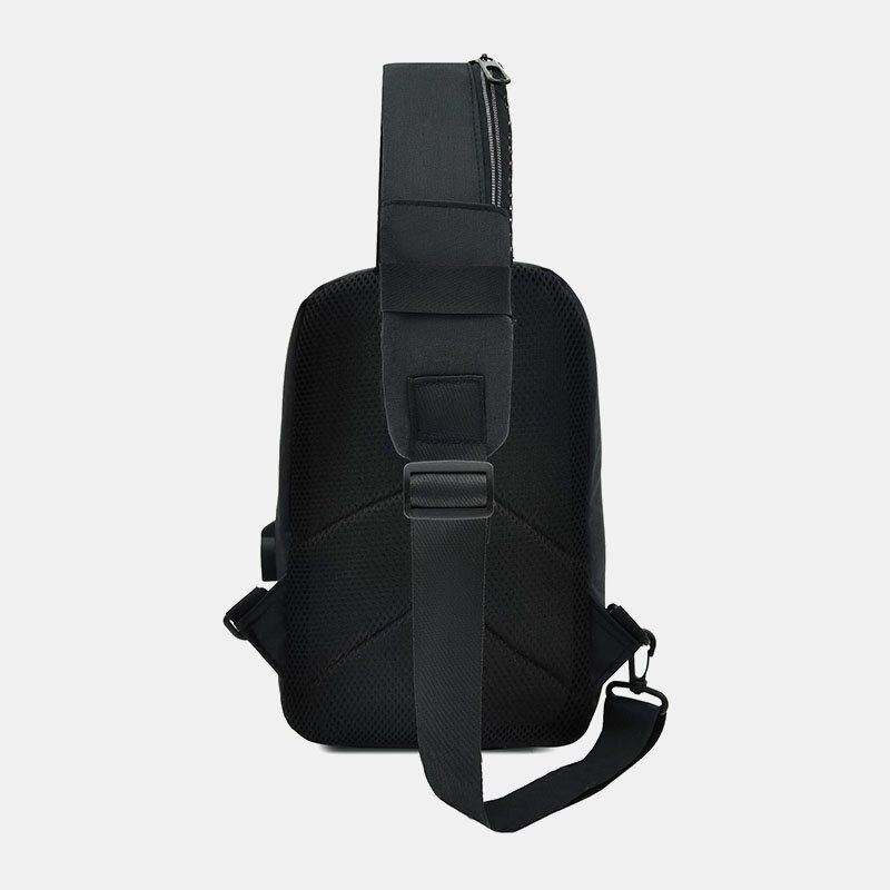 Herren Nylon Usb Lade Lässige Outdoor Kurze Brusttasche Umhängetasche