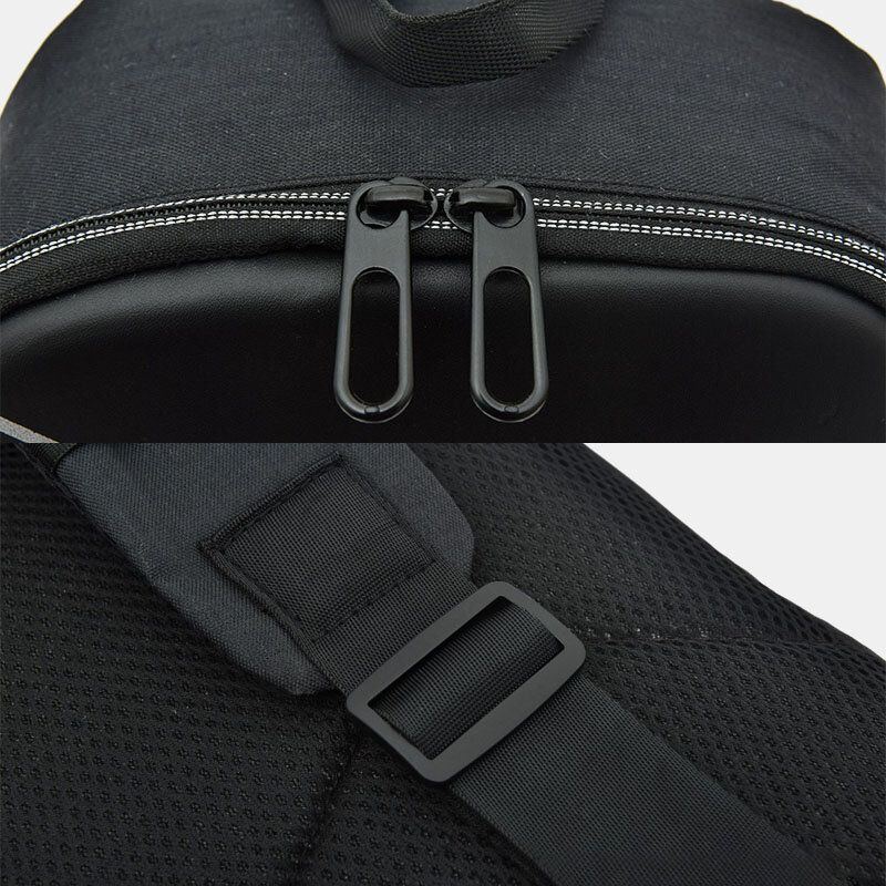 Herren Nylon Usb Lade Lässige Outdoor Kurze Brusttasche Umhängetasche