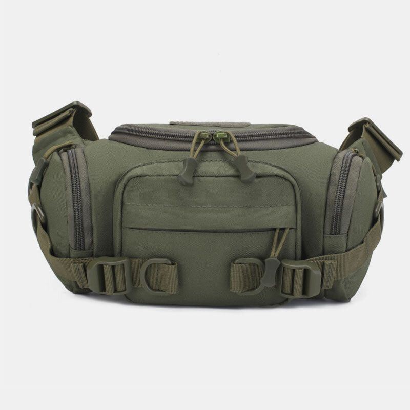 Herren Canvas Camouflage Outdoor Taktischer Sport Reiten Gürteltasche Umhängetasche Brusttasche