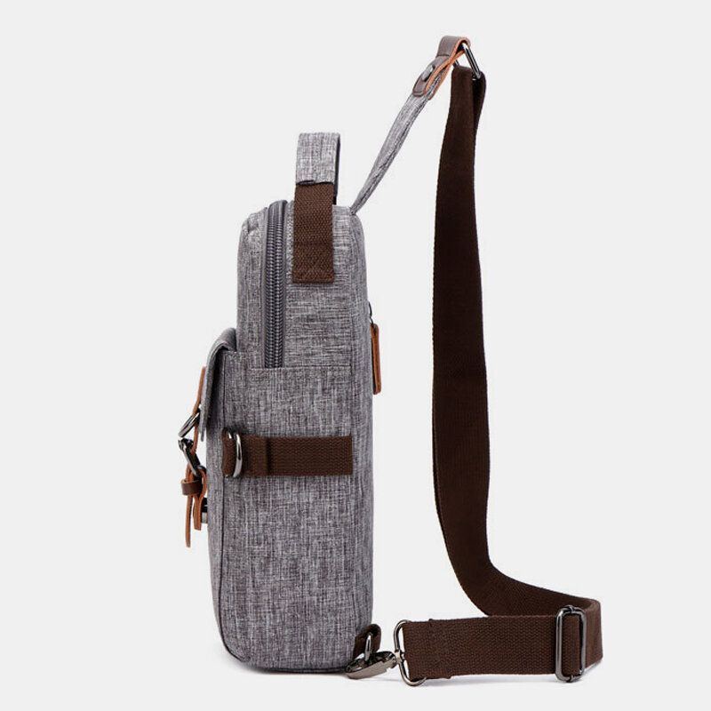 Herren Große Kapazität Wasserdicht Anti Diebstahl Outdoor Casual Umhängetaschen Brusttasche Umhängetasche