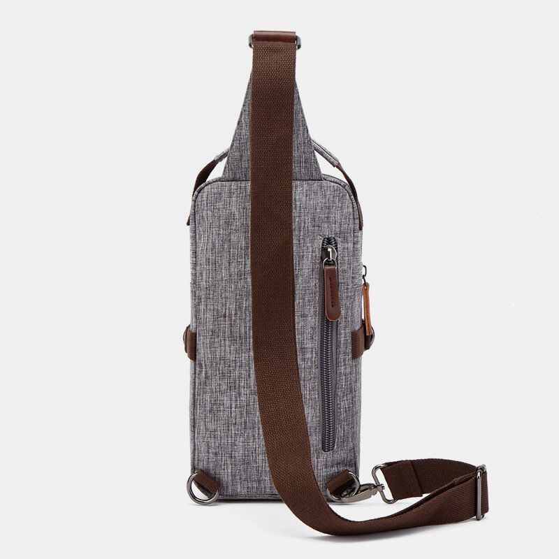 Herren Große Kapazität Wasserdicht Anti Diebstahl Outdoor Casual Umhängetaschen Brusttasche Umhängetasche