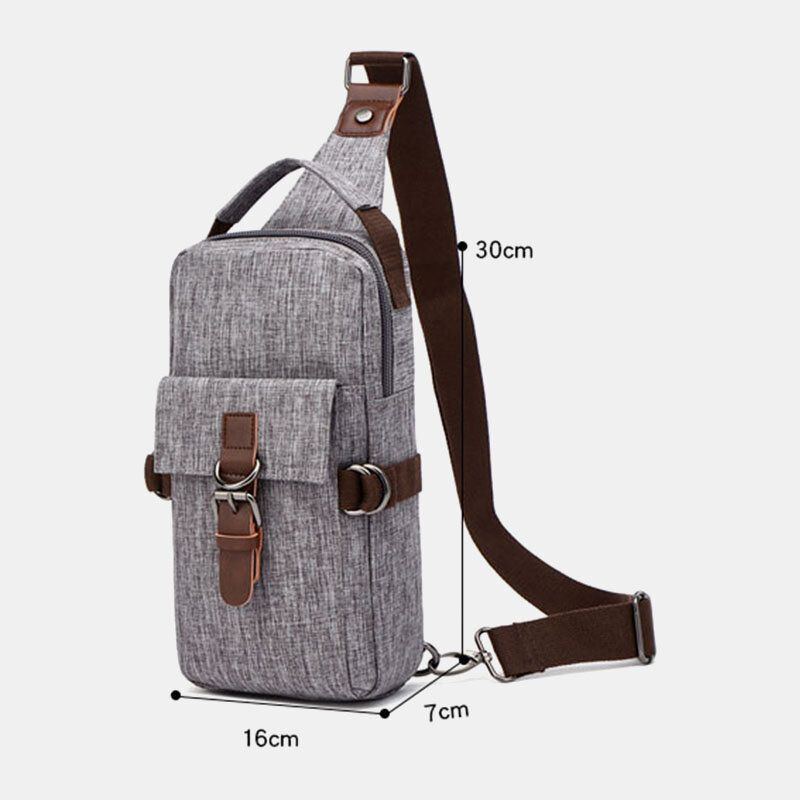 Herren Große Kapazität Wasserdicht Anti Diebstahl Outdoor Casual Umhängetaschen Brusttasche Umhängetasche