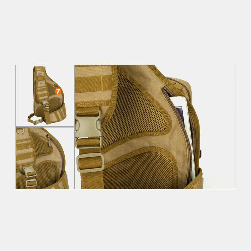 Herren Nylon Tactical Camouflage Reiten Camping Sport Outdoor Umhängetasche Brusttasche