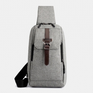 Herren Oxford Casual Verschleißfeste Multifunktions Brusttasche Mit Usb Aufladung Umhängetasche