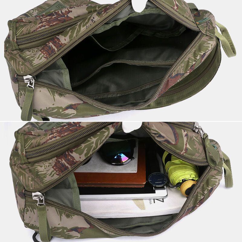 Men Camouflages Multifunktionale Wasserdichte Sport Brusttasche Mit Großer Kapazität Umhängetasche Umhängetasche Rucksack