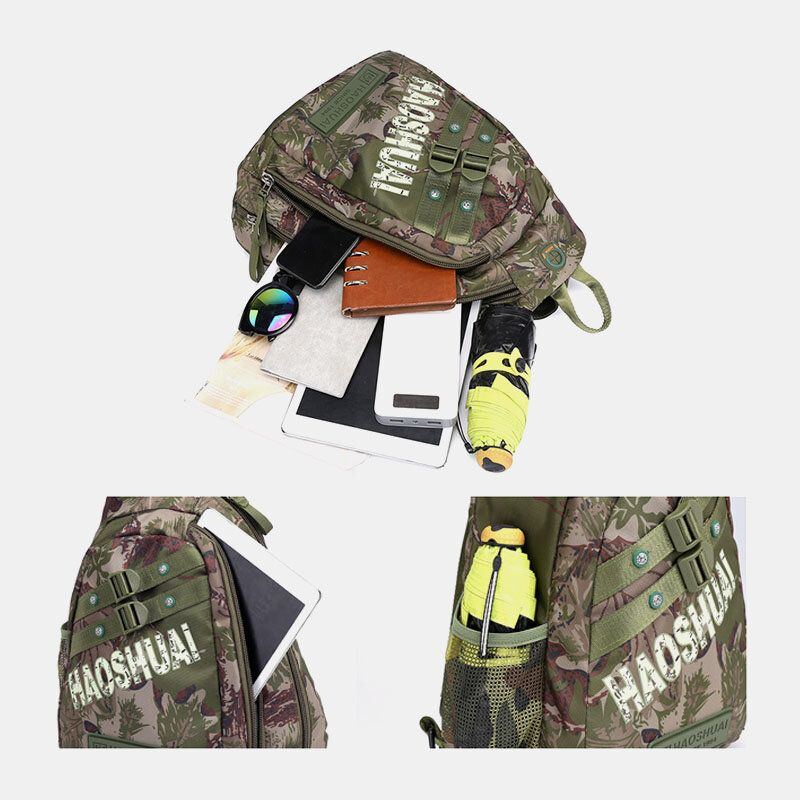 Men Camouflages Multifunktionale Wasserdichte Sport Brusttasche Mit Großer Kapazität Umhängetasche Umhängetasche Rucksack