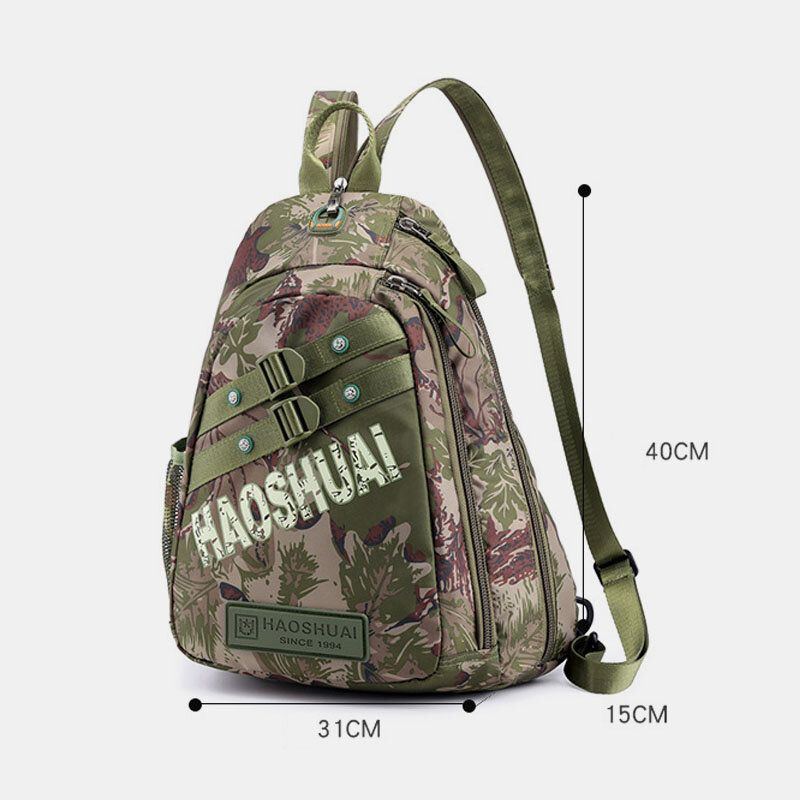 Men Camouflages Multifunktionale Wasserdichte Sport Brusttasche Mit Großer Kapazität Umhängetasche Umhängetasche Rucksack