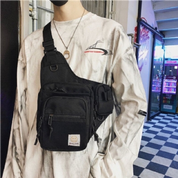 Unisex Oxford Stoff Für Herren Multifunktional Taktisch Reflektierend Bei Nacht Persönlichkeit Hip Hop Brusttasche Umhängetasche