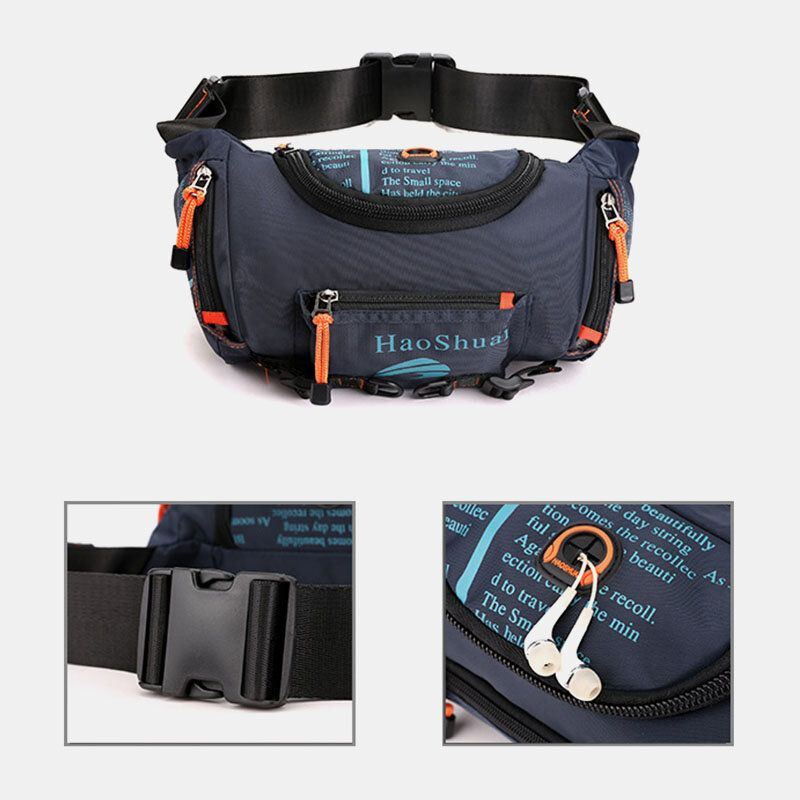 Wasserdichte Outdoor Kopfhörerstecker Umhängetasche Für Herren Brusttasche Sling Bag