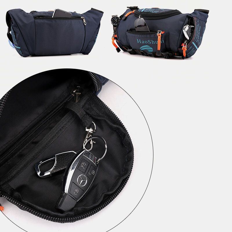 Wasserdichte Outdoor Kopfhörerstecker Umhängetasche Für Herren Brusttasche Sling Bag