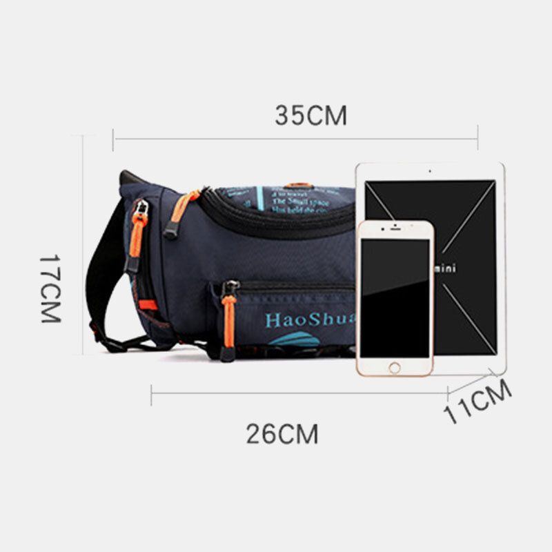 Wasserdichte Outdoor Kopfhörerstecker Umhängetasche Für Herren Brusttasche Sling Bag