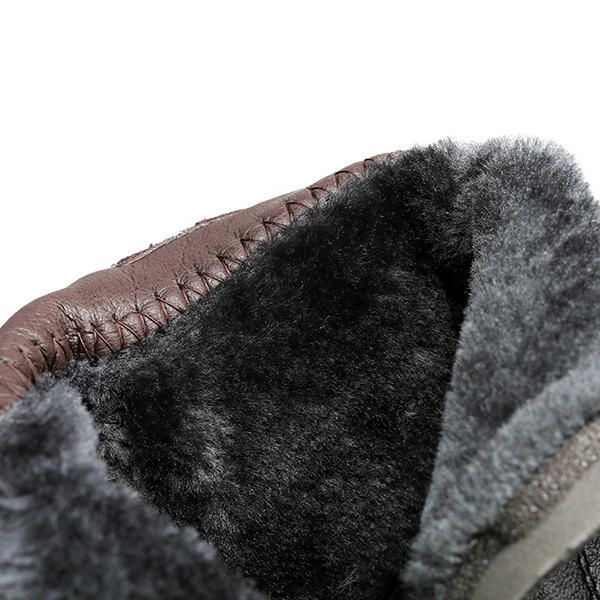 Baumwollschuhe Stiefeletten Mit Kunstpelzfutter Damen Warmhaltende Schneestiefel