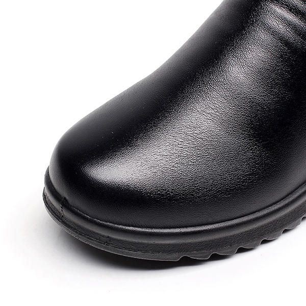 Baumwollschuhe Stiefeletten Mit Kunstpelzfutter Damen Warmhaltende Schneestiefel