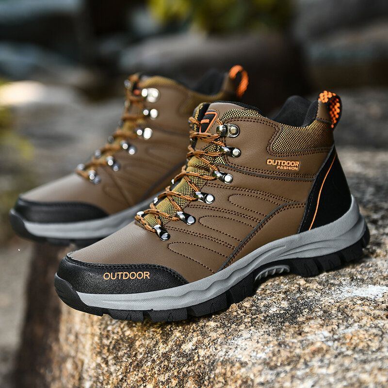 Bequeme Anti Kollisions Zehenkappe Für Herren Rutschfest Outdoor Sport Lässige Wanderschuhe