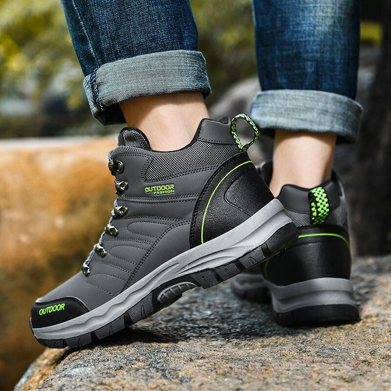 Bequeme Anti Kollisions Zehenkappe Für Herren Rutschfest Outdoor Sport Lässige Wanderschuhe