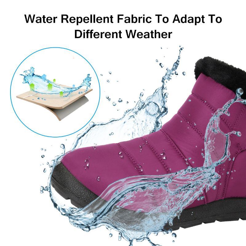 Damen Schneestiefeletten Mit Wasserabweisendem Plüschfutter