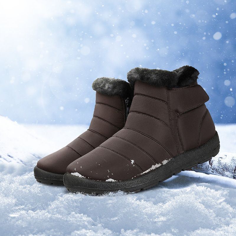 Damen Schneestiefeletten Mit Wasserabweisendem Plüschfutter