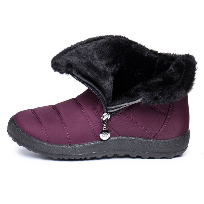 Damen Casual Keep Warm Zipper Ankle Schneestiefel