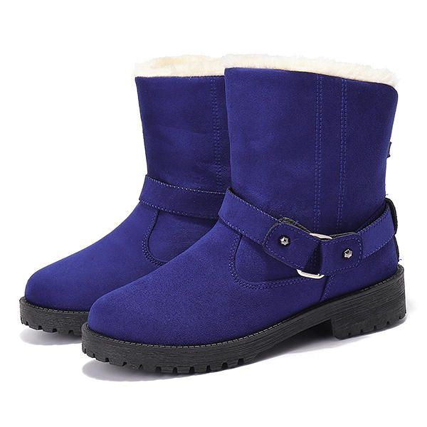 Große Winterpelzfutter Halten Warme Schneestiefel Für Damen